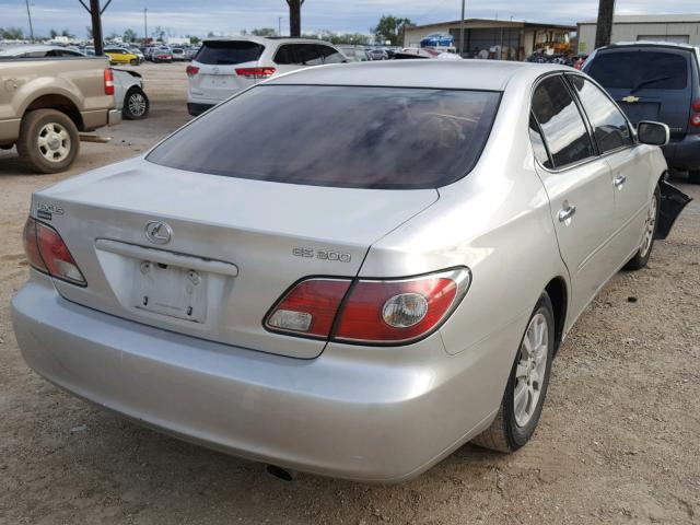 JTHBF30G836000186 - 2003 LEXUS ES 300 SILVER photo 4