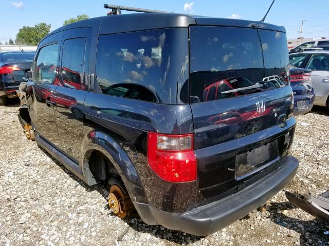 5J6YH28758L014277 - 2008 HONDA ELEMENT EX BLACK photo 3