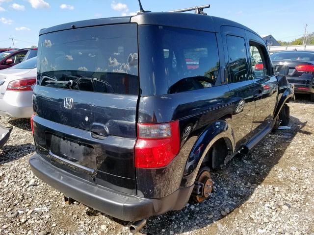 5J6YH28758L014277 - 2008 HONDA ELEMENT EX BLACK photo 4