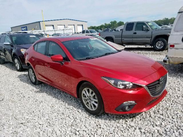 JM1BM1V77F1222319 - 2015 MAZDA 3 TOURING RED photo 1