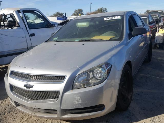 1G1ZA5E13BF222060 - 2011 CHEVROLET MALIBU LS ვერცხლისფერი ფოტო 2