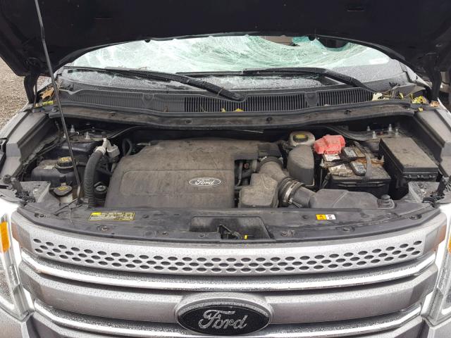 1FMHK8F81BGA42093 - 2011 FORD EXPLORER L GRAY photo 7