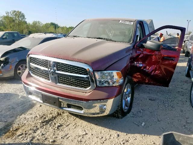 1C6RR7FT4KS519008 - 2019 RAM 1500 CLASS RED photo 2