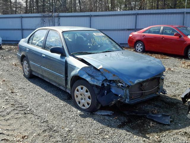 2HGEJ6616YH601119 - 2000 HONDA CIVIC BASE GREEN photo 1