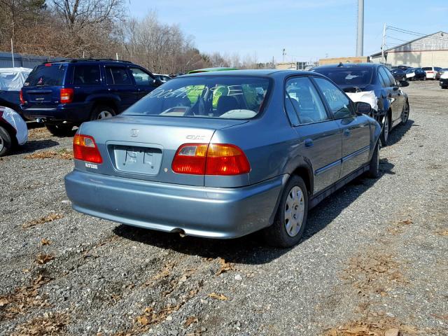 2HGEJ6616YH601119 - 2000 HONDA CIVIC BASE GREEN photo 4