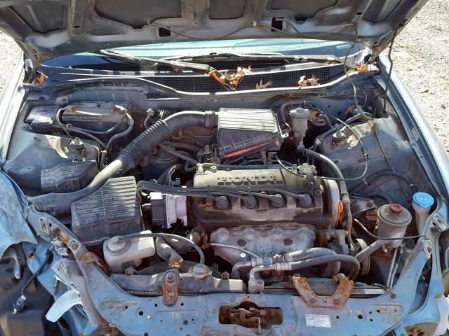 2HGEJ6616YH601119 - 2000 HONDA CIVIC BASE GREEN photo 7