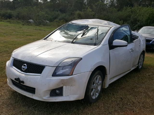 3N1AB6AP0CL700429 - 2012 NISSAN SENTRA 2.0 WHITE photo 2