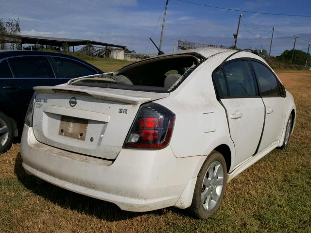 3N1AB6AP0CL700429 - 2012 NISSAN SENTRA 2.0 WHITE photo 4