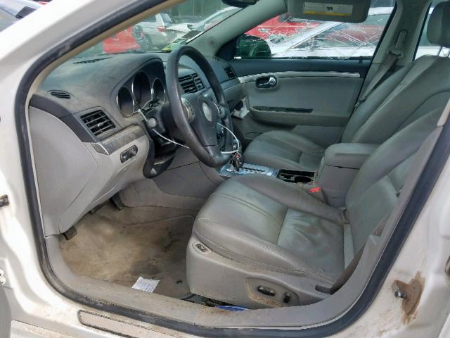 1G8ZS57N88F115562 - 2008 SATURN AURA XE WHITE photo 5