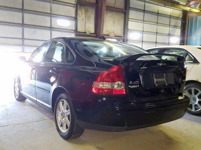 YV1MS382672310455 - 2007 VOLVO S40 2.4I BLACK photo 3