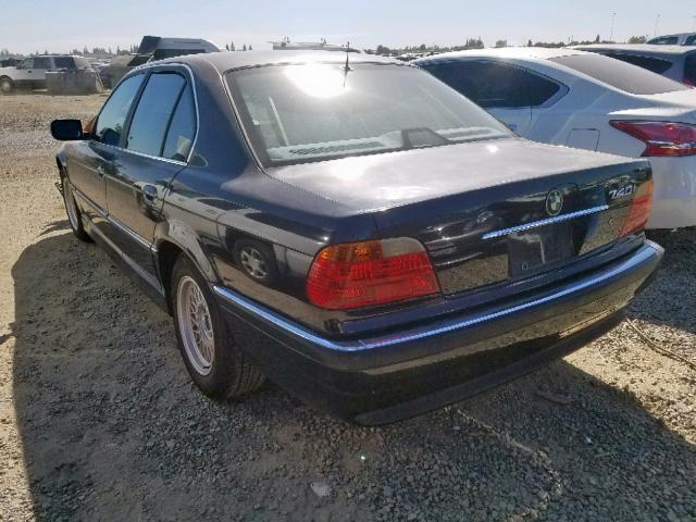 WBAGG8335XDN74043 - 1999 BMW 740 I AUTO BLACK photo 3