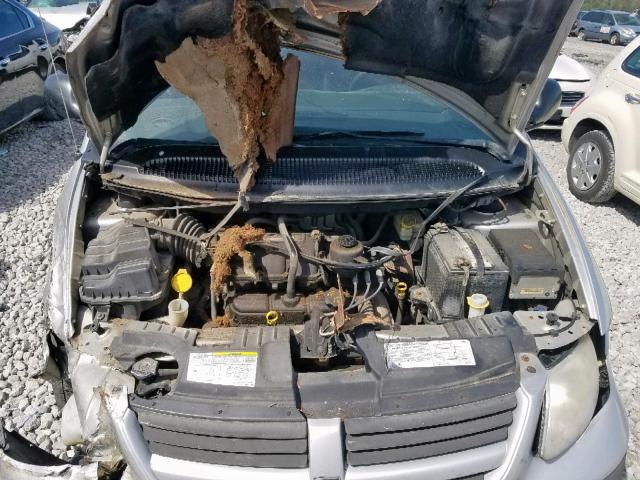 1D4GP25R35B102498 - 2005 DODGE CARAVAN SE SILVER photo 7