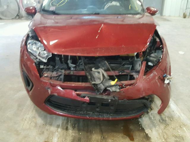 3FADP4BJ9DM144262 - 2013 FORD FIESTA SE MAROON photo 9