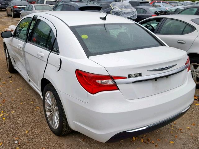 1C3CCBAB3CN105904 - 2012 CHRYSLER 200 LX WHITE photo 3