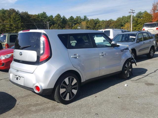 KNDJX3A59F7773626 - 2015 KIA SOUL ! SILVER photo 4