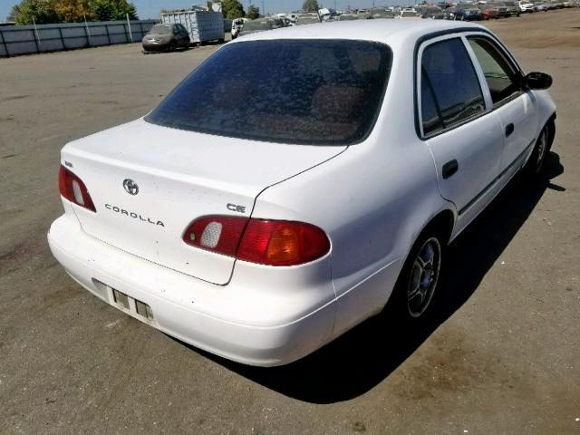 1NXBR12E4XZ302080 - 1999 TOYOTA COROLLA VE WHITE photo 4