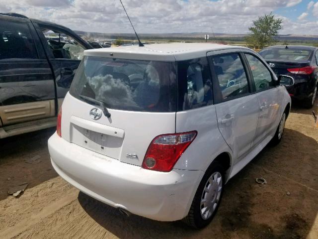 JTKKT604160148617 - 2006 TOYOTA SCION XA WHITE photo 4