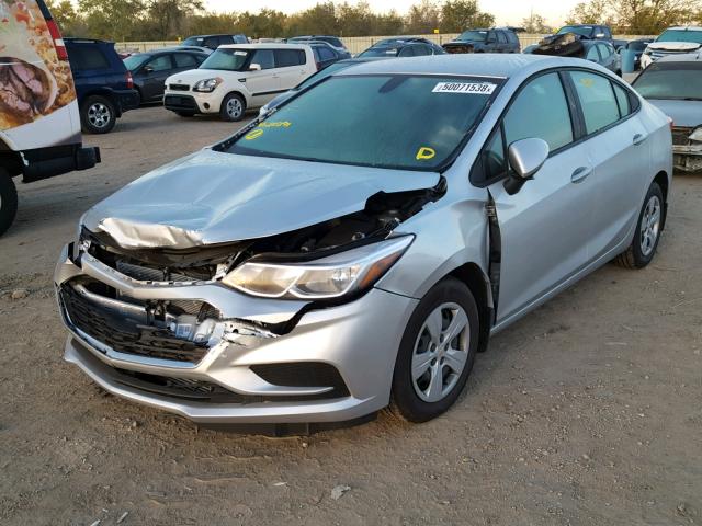 1G1BC5SM1J7215191 - 2018 CHEVROLET CRUZE LS SILVER photo 2