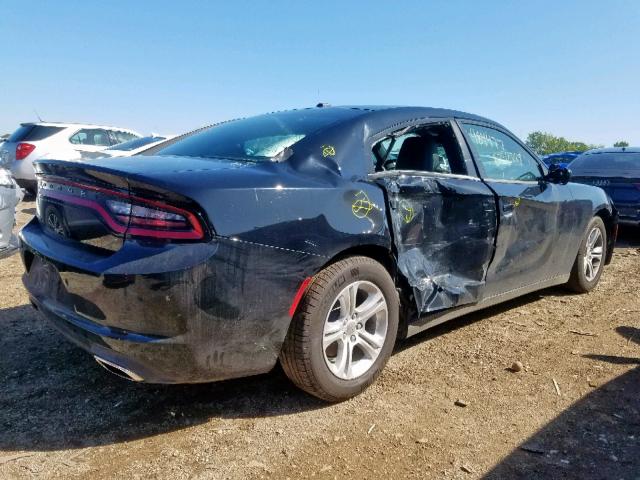 2C3CDXBG8KH655594 - 2019 DODGE CHARGER SX BLACK photo 4