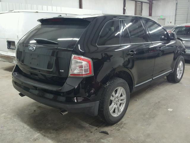 2FMDK38C38BB01650 - 2008 FORD EDGE SEL BLACK photo 4