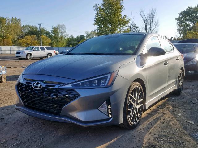 KMHD04LB4KU817341 - 2019 HYUNDAI ELANTRA SP SILVER photo 2