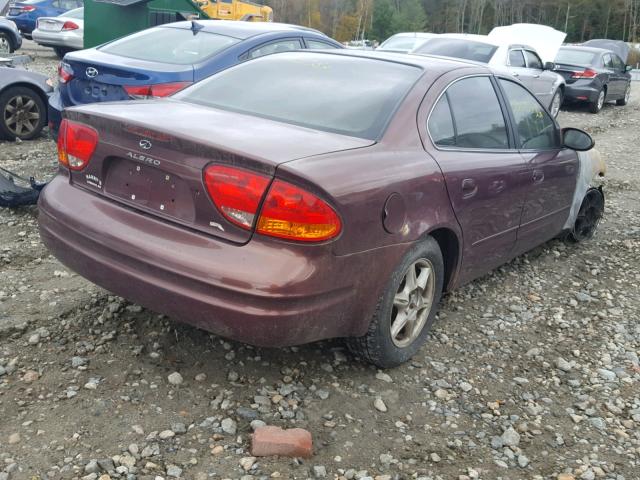 1G3NL52E8XC315995 - 1999 OLDSMOBILE ALERO GL PURPLE photo 4