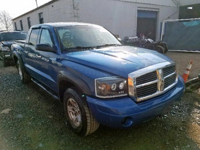 1D7HW48NX5S212219 - 2005 DODGE DAKOTA QUA BLUE photo 1