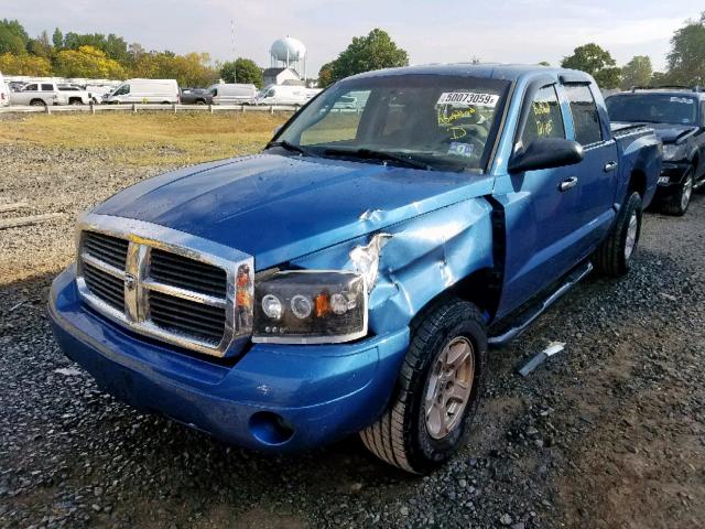 1D7HW48NX5S212219 - 2005 DODGE DAKOTA QUA BLUE photo 10