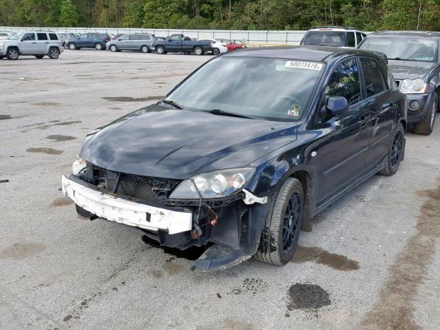 JM1BK34MX81822649 - 2008 MAZDA SPEED 3 BLACK photo 2