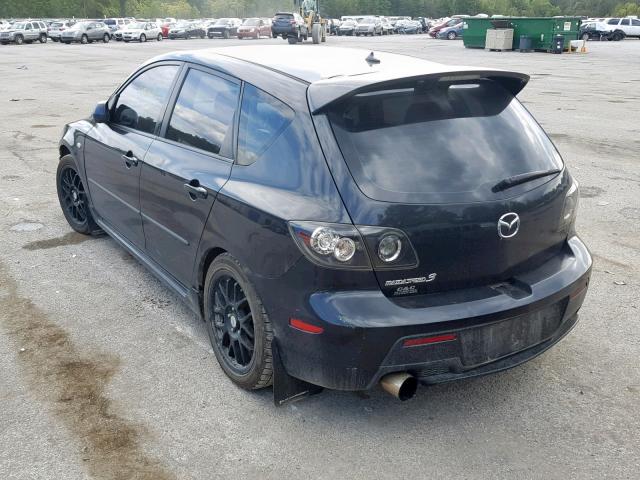 JM1BK34MX81822649 - 2008 MAZDA SPEED 3 BLACK photo 3