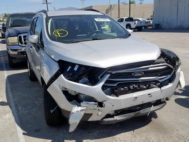 MAJ3P1TE5JC172228 - 2018 FORD ECOSPORT S SILVER photo 1