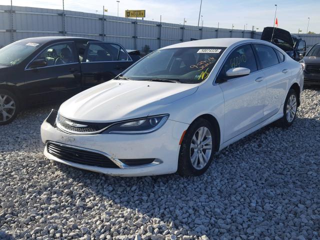 1C3CCCAB1FN666581 - 2015 CHRYSLER 200 LIMITE WHITE photo 2