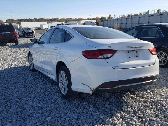 1C3CCCAB1FN666581 - 2015 CHRYSLER 200 LIMITE WHITE photo 3