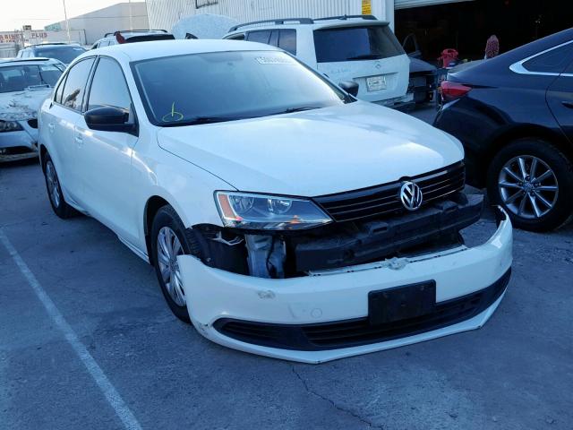 3VW2K7AJ5EM275335 - 2014 VOLKSWAGEN JETTA BASE Սպիտակ լուսանկար 1