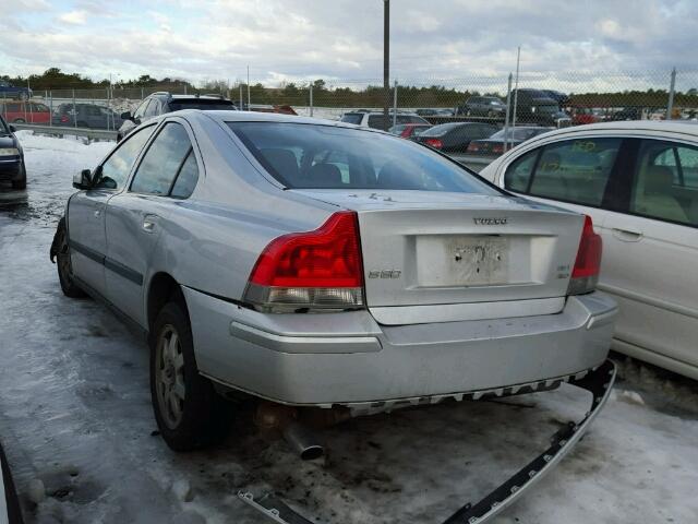 YV1RH59H642392508 - 2004 VOLVO S60 2.5T SILVER photo 3