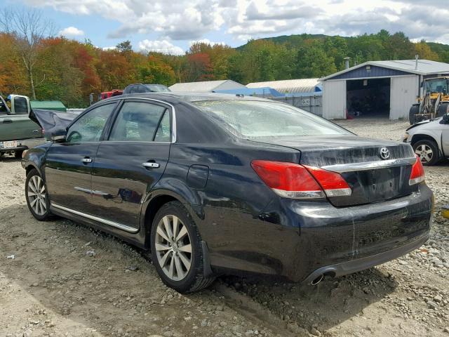 4T1BK3DB3BU398540 - 2011 TOYOTA AVALON BAS BLACK photo 3