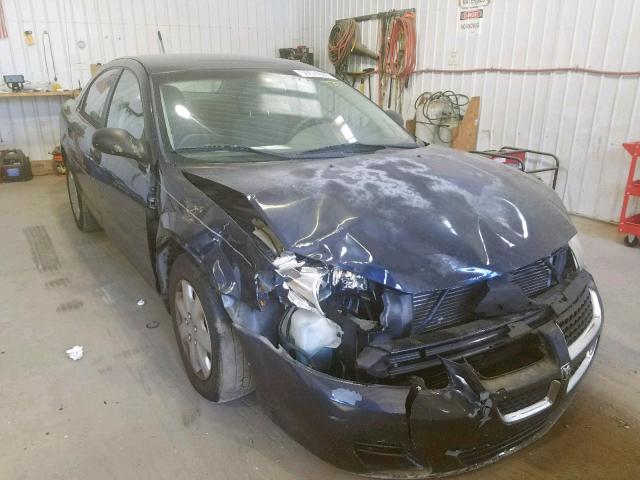 1B3EL36T44N286882 - 2004 DODGE STRATUS SE BLUE photo 1