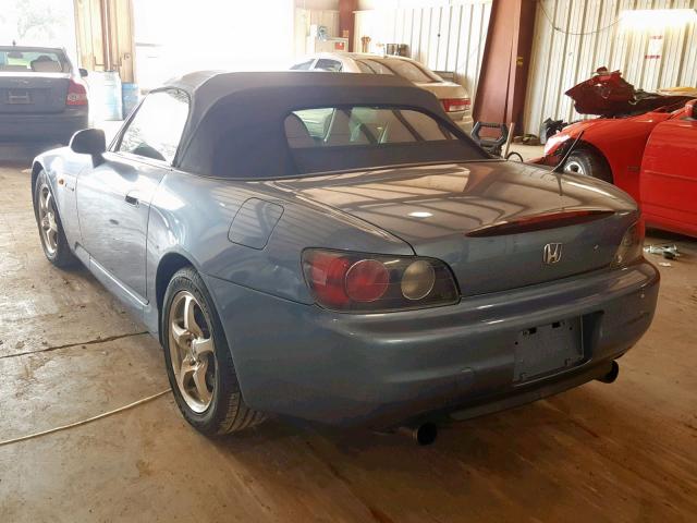 JHMAP11433T003144 - 2003 HONDA S2000 BLUE photo 3