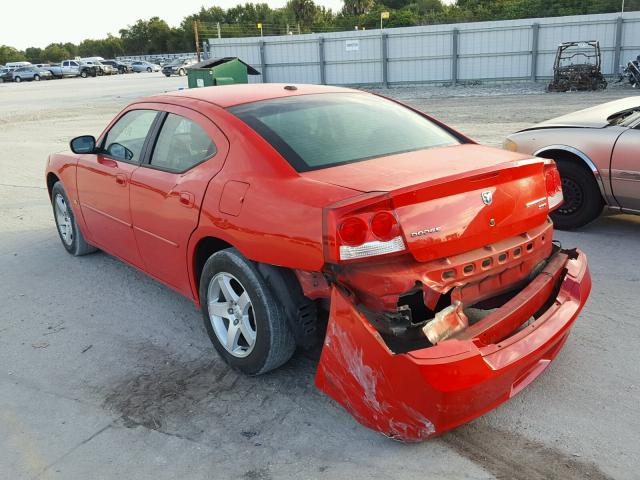 2B3CA3CVXAH201695 - 2010 DODGE CHARGER SX RED photo 3