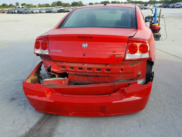 2B3CA3CVXAH201695 - 2010 DODGE CHARGER SX RED photo 9