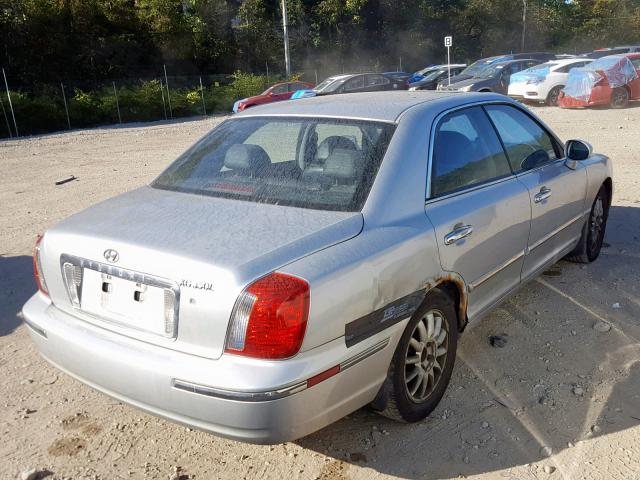 KMHFU45EX4A331853 - 2004 HYUNDAI XG 350 GRAY photo 4