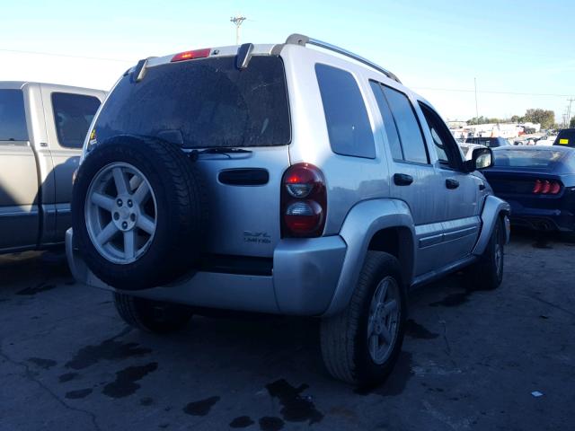 1J4GK58K66W217483 - 2006 JEEP LIBERTY LI SILVER photo 4