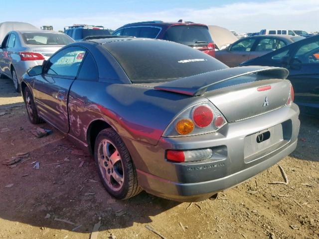 4A3AC44G33E178788 - 2003 MITSUBISHI ECLIPSE GS GRAY photo 3