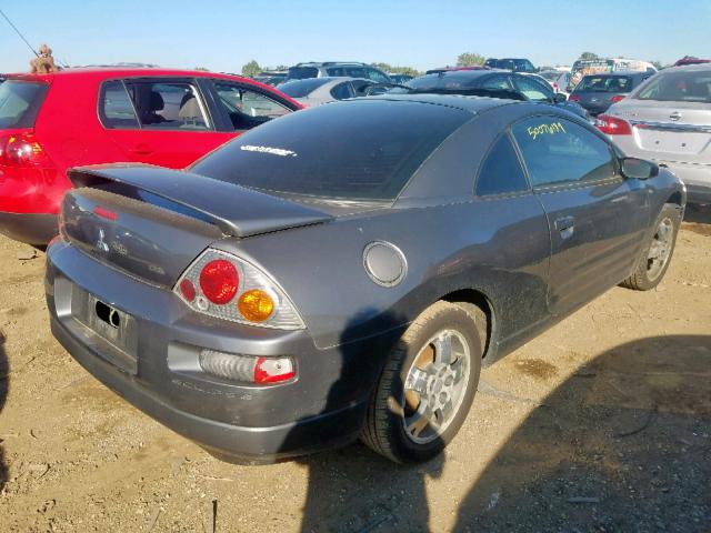 4A3AC44G33E178788 - 2003 MITSUBISHI ECLIPSE GS GRAY photo 4