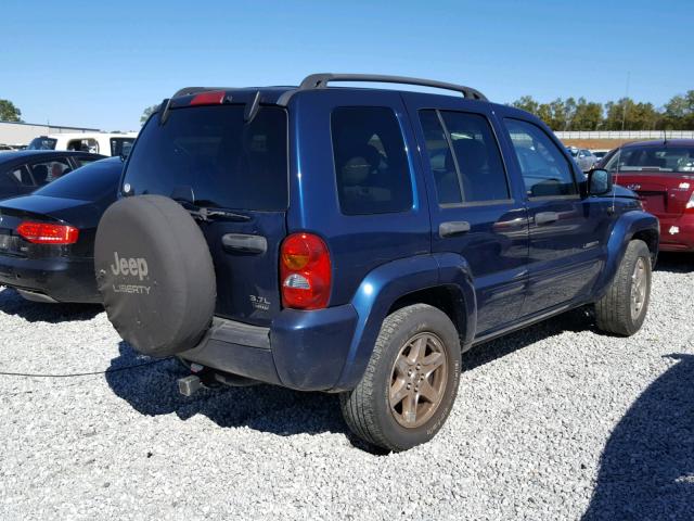 1J4GK58K24W159031 - 2004 JEEP LIBERTY LI BLUE photo 4