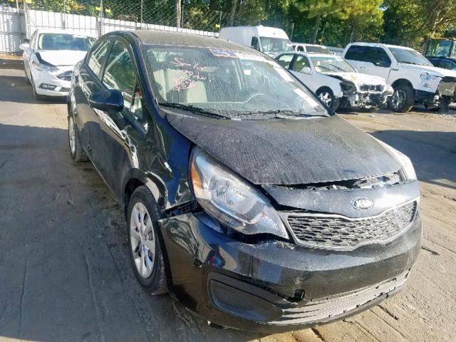 KNADM4A35F6449845 - 2015 KIA RIO LX BLACK photo 1