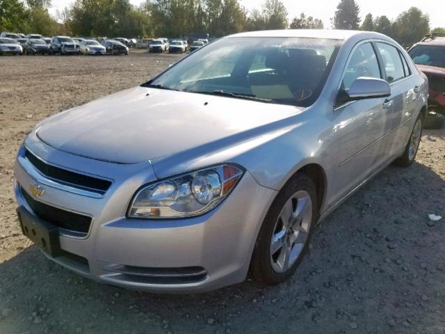 1G1ZH57B99F227582 - 2009 CHEVROLET MALIBU 1LT SILVER photo 2