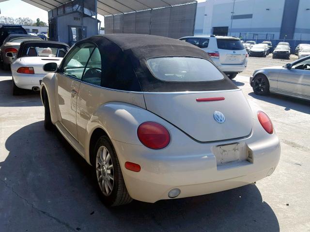 3VWCM31Y64M353432 - 2004 VOLKSWAGEN NEW BEETLE კრემისფერი ფოტო 3