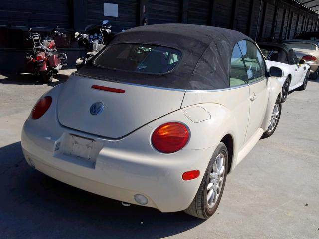 3VWCM31Y64M353432 - 2004 VOLKSWAGEN NEW BEETLE კრემისფერი ფოტო 4
