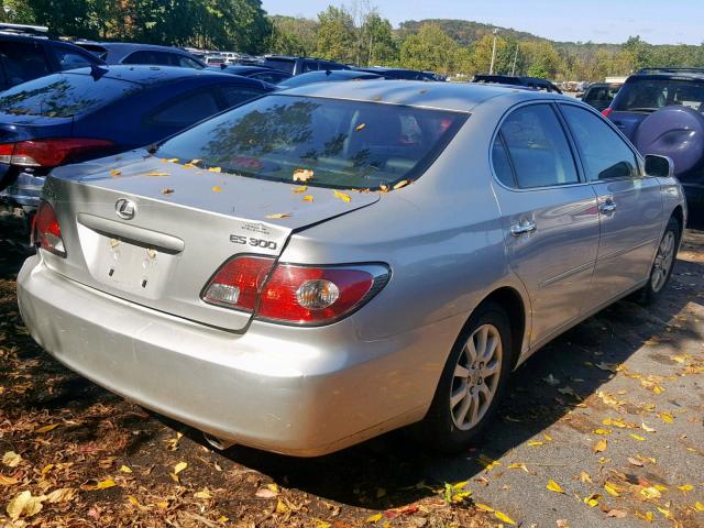 JTHBF30G125015844 - 2002 LEXUS ES 300 SILVER photo 4